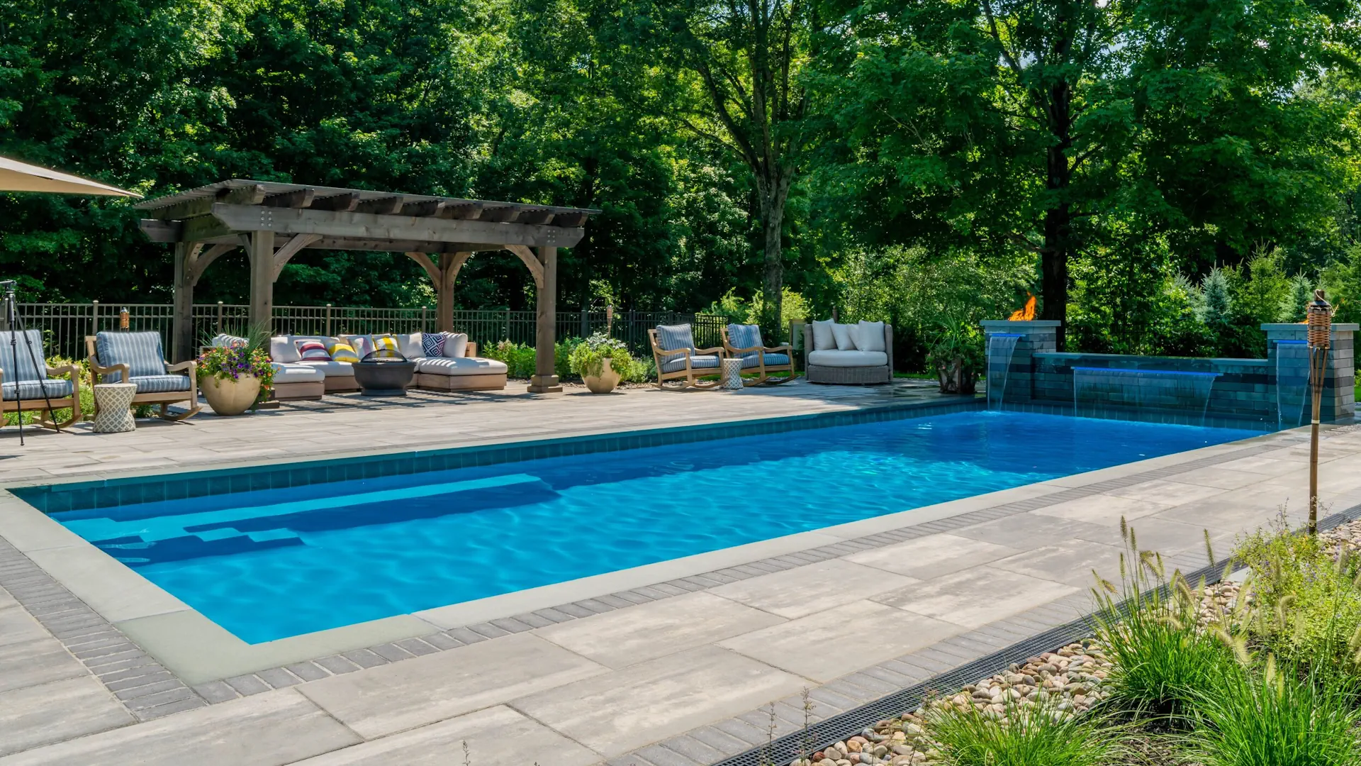 Backyard solutions offered by Leisure Pools Westchester