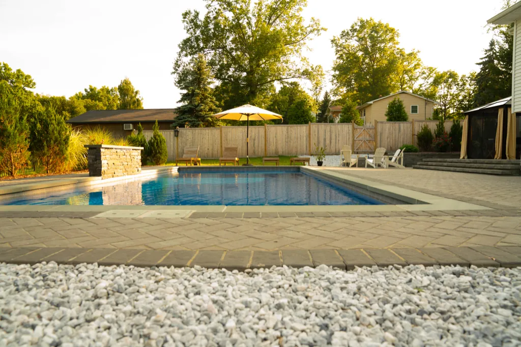 Fiberglass-Pools-Leisure-Pools-Westchester-012 Inground fiberglass pool installed by Leisure Pools Westchester in New Rochelle , NY