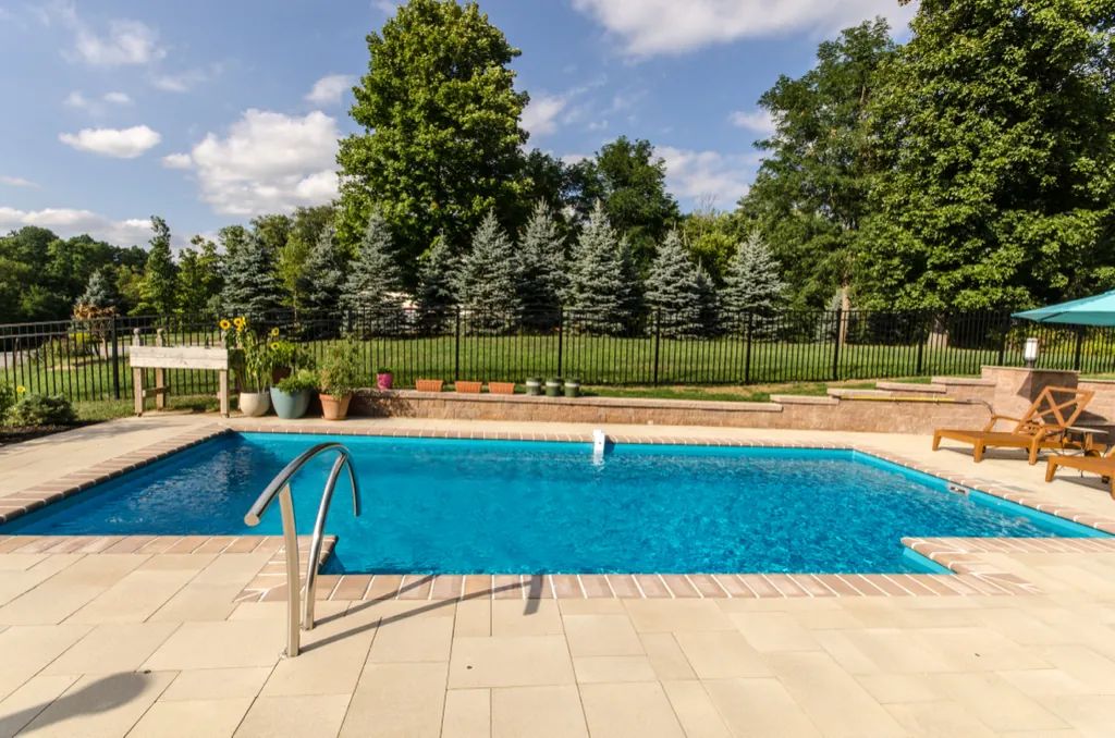 Inground fiberglass pool installed by Leisure Pools Westchester in Katonah , NY
