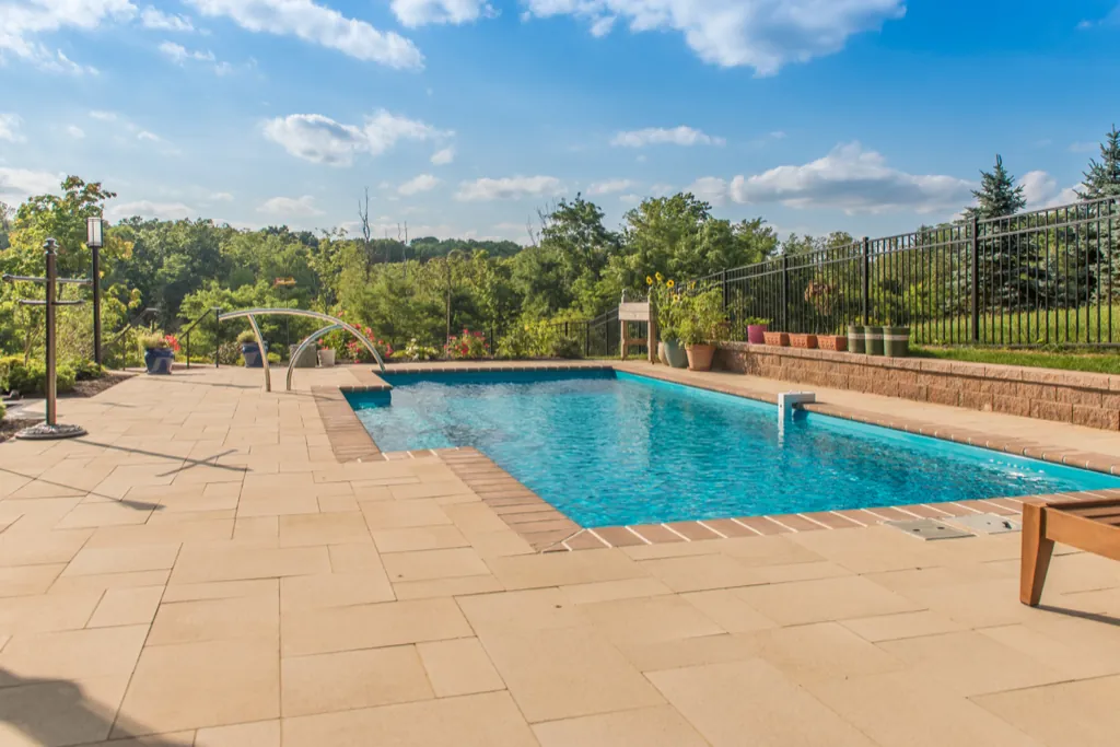 Fiberglass-Pools-Leisure-Pools-Westchester-023 Inground fiberglass pool installed by Leisure Pools Westchester in Bronxville , NY